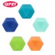 Opry Silicone beads hexagon 14mm, 5pcs, AST3