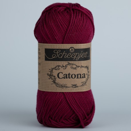 Scheepjes Catona 50г - 517 ruby