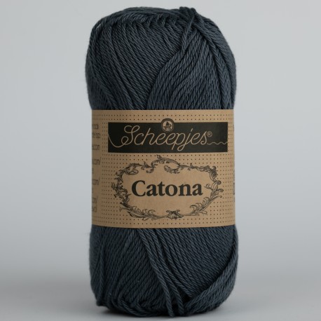 Scheepjes Catona 50г - 393 charcoal