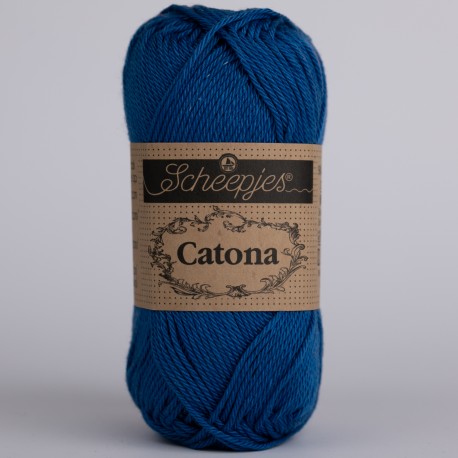 Scheepjes Catona 50г - 201 Electric Blue