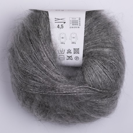 Rico E Super Kid Mohair ♡ Silk - 031 Grey Melange