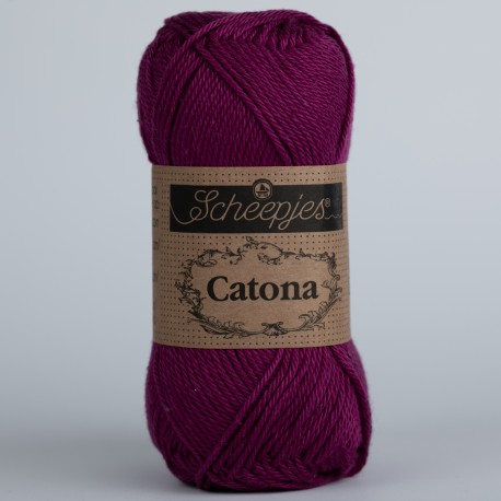 Scheepjes Catona 10g - 128 Tyrian Purple