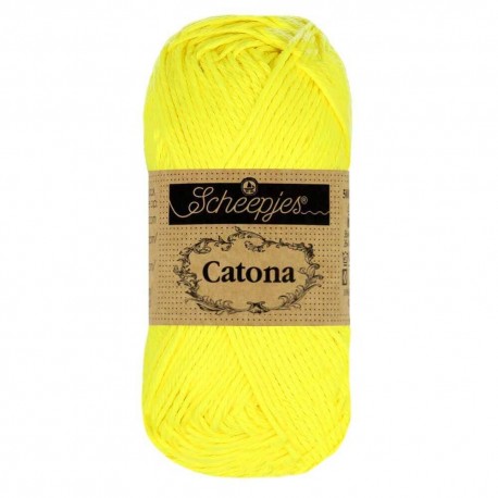 Scheepjes Catona 50г - 601 Neon Yellow