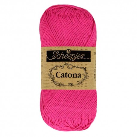 Scheepjes Catona 50г - 604 Neon Pink