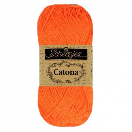 Scheepjes Catona 25г - 603 Neon Orange