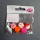 Opry Silicone beads hexagon 14mm, 5pcs, AST2