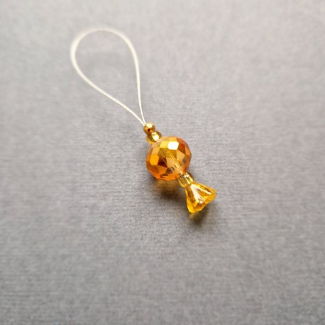 Ozevi Stitch Marker, orange, 1ps