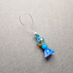 Ozevi Stitch Marker, blue №2, 1ps