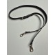 Leather bag handle, 1.5 cm, 120 cm, black