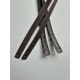 Sewn leather bag handle 1.5 cm, 80 cm, chocolate