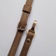 Leather bag handle, 1.5 cm, 120 cm, khaki