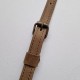 Leather bag handle, 1.5 cm, 120 cm, khaki