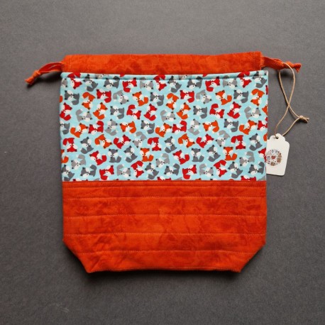 Ozevi project bag, foxes