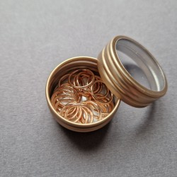Set of stitch markers "Rose Gold" (20 pcs)