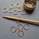 Set of stitch markers "Rose Gold" (20 pcs)