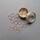 Set of stitch markers "Rose Gold" (20 pcs)