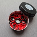 Set of stitch markers "Red & Black" (30 pcs)