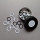 Set of stitch markers "Black & White" (30 pcs)