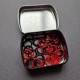 Set of stitch markers "Red & Black" (40 pcs)