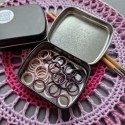 Set of stitch markers "Plum wine" (40 pcs)