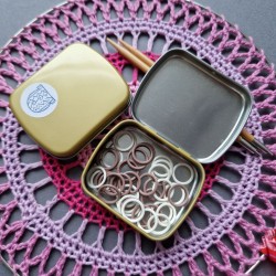 Set of stitch markers "Cappuccino" (40 pcs)