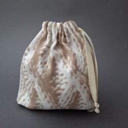 Mini Ozevi project bag, knitting print