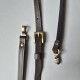 Leather bag handle, 1.5 cm, 120 cm, chocolate