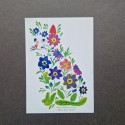 Charity postacard "Petrykivka flower cat"