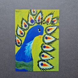 Charity postacard "Petrykivka Peacock"