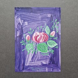 Charity postacard "Petrykivka Rose"