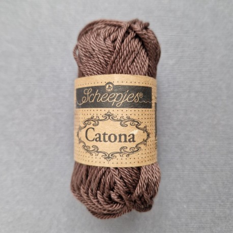 Scheepjes Catona 25г - 162 Black Coffee