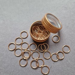 Set of stitch markers "Rose Gold" (20 pcs)