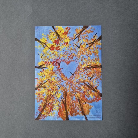 Charity postacard "Autumn sky"