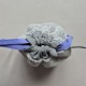 Handmade cotton boucle fabric Cat Bag S Gray