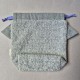 Handmade cotton boucle fabric Cat Bag S Gray
