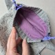 Handmade cotton boucle fabric Cat Bag S Gray
