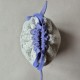Boucle fabric Bag Fluffy Cat Violet