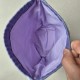 Handmade cotton boucle fabric Cat Bag M Lavender