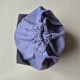 Handmade cotton boucle fabric Cat Bag M Violet