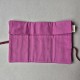 Handmade fabric Cat Bag M + Cat Case Raspberry