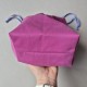 Handmade cotton fabric Cat Bag M Fuchsia