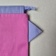 Handmade cotton fabric Cat Bag M Fuchsia