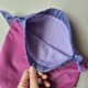 Handmade cotton fabric Cat Bag M Fuchsia