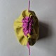 Fabric Bag Whiskers Cat Mustard