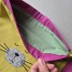 Fabric Bag Whiskers Cat Mustard