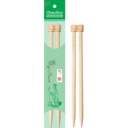 Спицы прямые бамбуковые ChiaoGoo 30 см, натуральный цвет