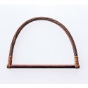 Hamanaka bag handle, rattan